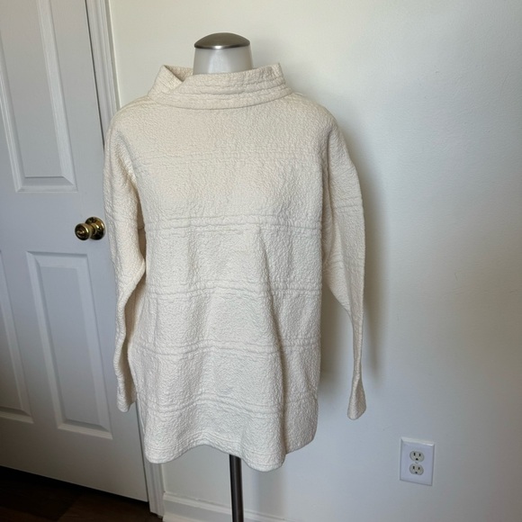 Akris Punto White Mock Neck Long Sleeve Top Size 4 - Picture 1 of 5